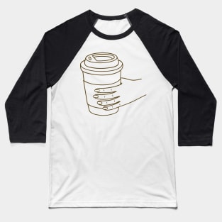 Coffee Date - Brown Baseball T-Shirt